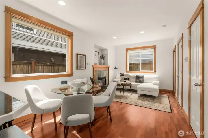 Detailed woodwork throughout