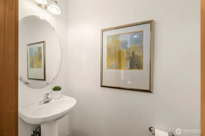 Guest half bath on main floor