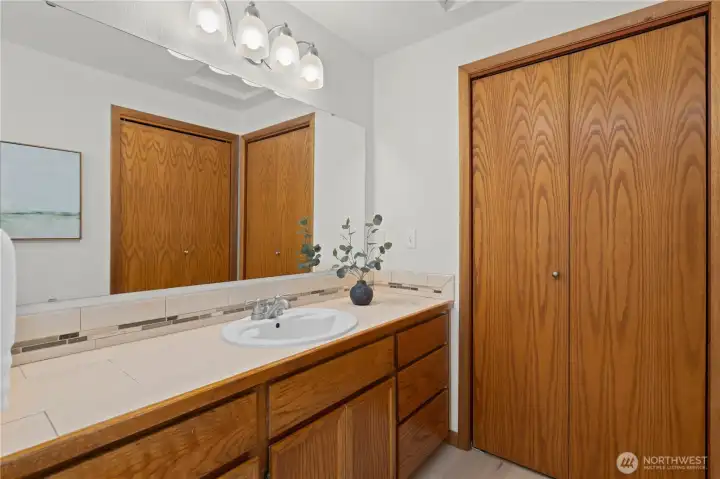 The primary includes a large wrap around closet. The primary includes a large wrap around closet.
