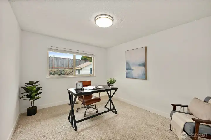 One of the extra bedrooms