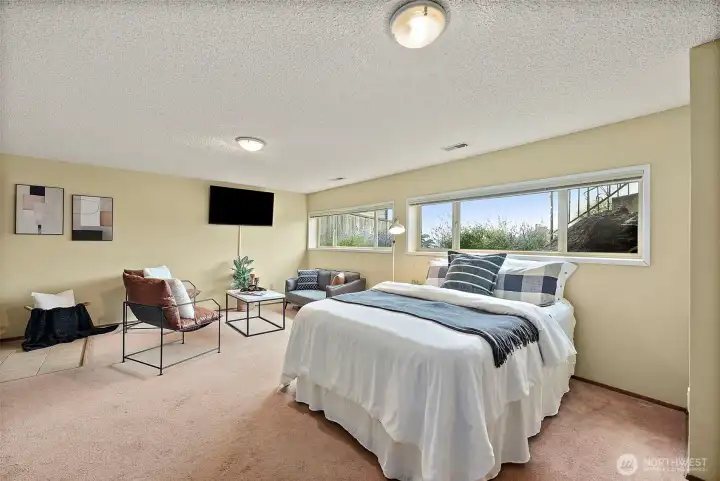 Lower level can be used for multi-gen family living or a rental unit.