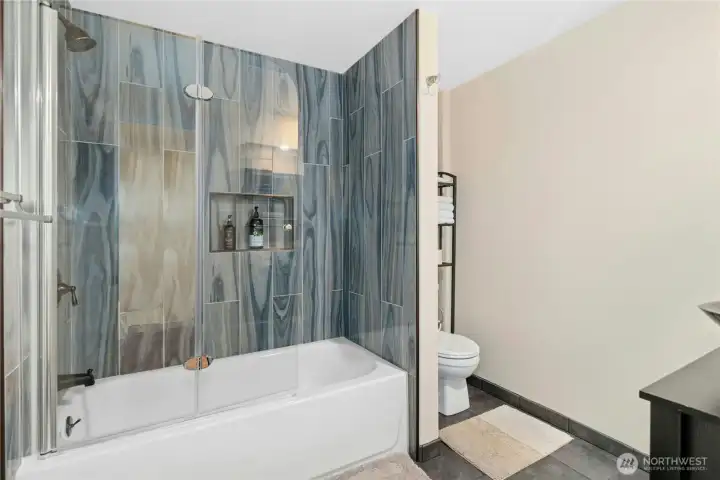 Fully redone bathroom with heated floors!