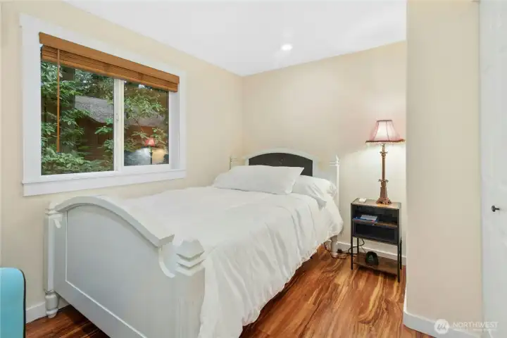 Secondary bedroom with closet and dedicated min-split.