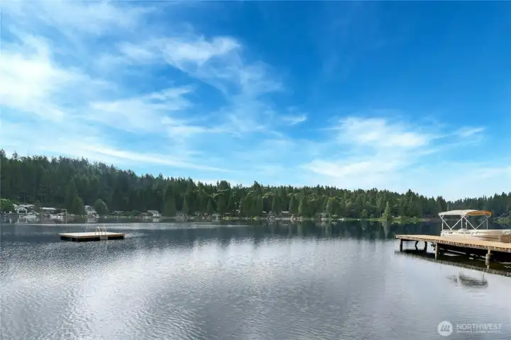 View from Ames Lake Community Club Beach