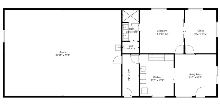 Lower level (ADU) Floorplan