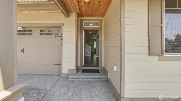 A warm welcome begins at the front door.