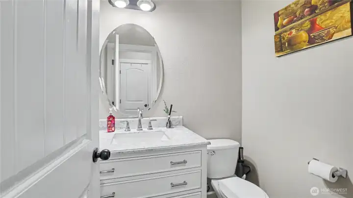 Main floor half bath.