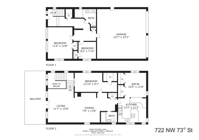 Practical reverse floor plan maximizes space, light & storage + double garage!