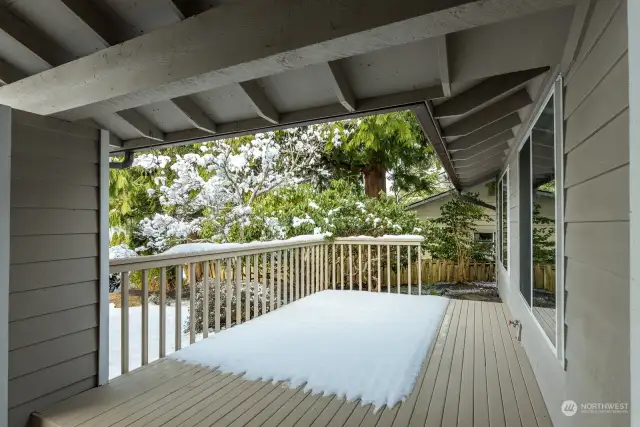 Front porch for entertaining