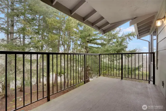 Enjoy the deck-It’s private, so you can enjoy your outdoor living space without prying eyes.