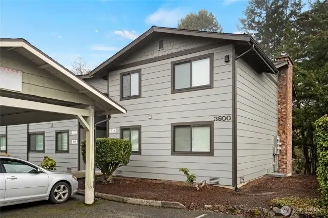 This end unit has territorial views from the second floor primary and second bedroom.
