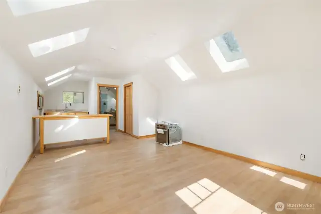 studio space above garage