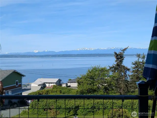 Westerly view of Admiralty Inlet and Olympic Mtns