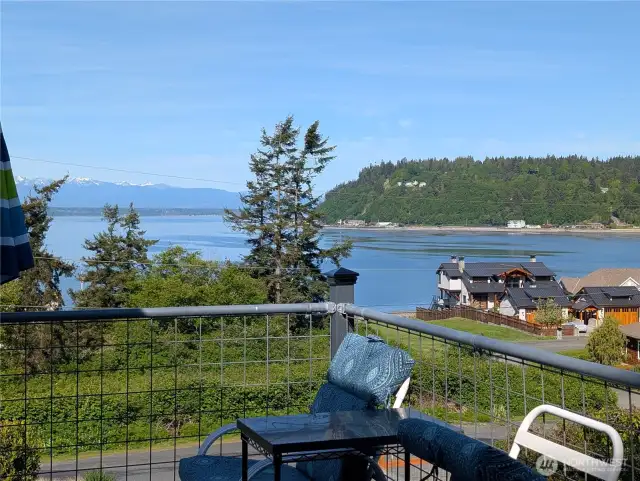 Northwest view - Olympics and Cultus bay
