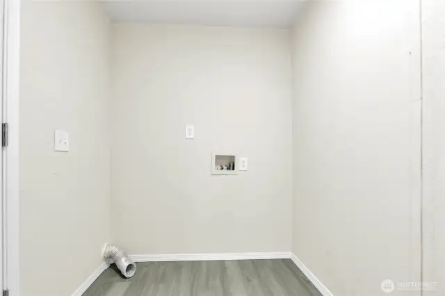 Large Laundry room off of kitchen.
