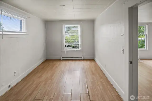 Bedroom in single family home.