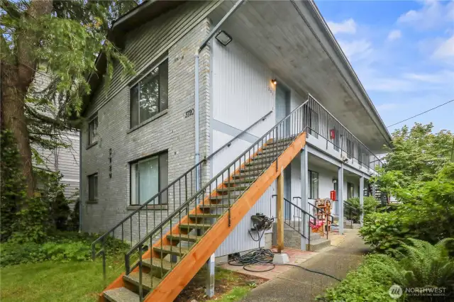 4-unit building built in 1988 on the south side of the parcel. .