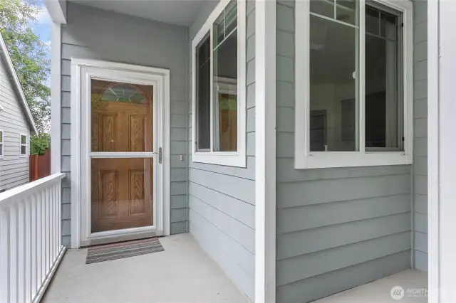 Inviting front porch