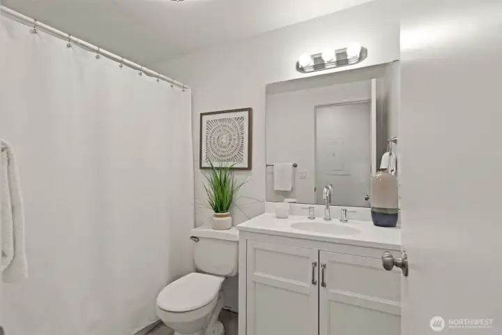 Hall bath.