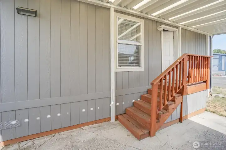 STAIRWAY AND  PORCH