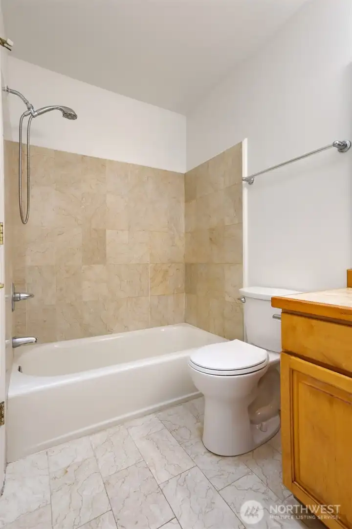 Full bathroom on the second level.