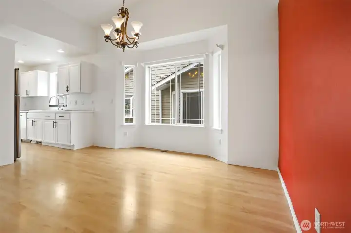 Dining room looking toward the kitchen.