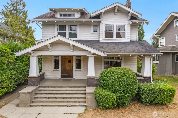 1906 Craftsman home on premier street in North Capitol Hill