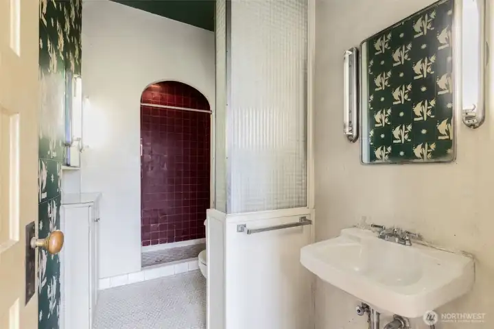 Three quarter bath on main floor