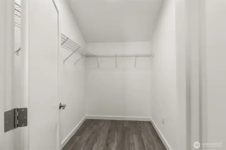125 MLK: Back house - upstairs Primary walk-in Closet