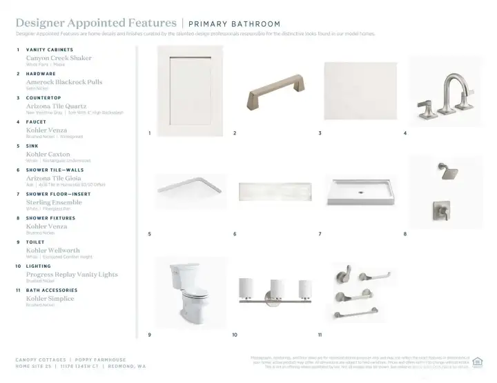 Included designer appointed features: Poppy Farmhouse Homesite #25