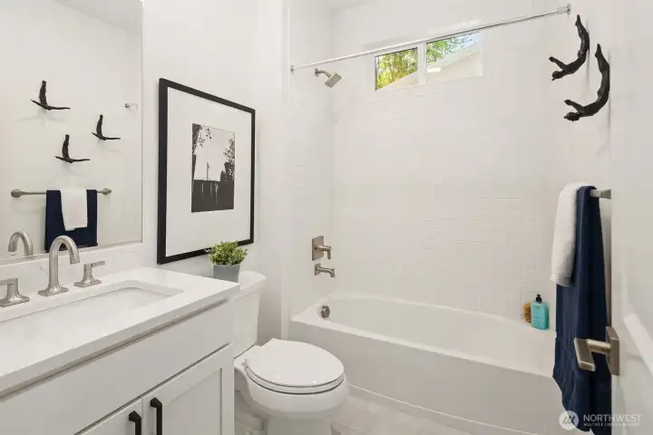 For illustration purposes only (not of actual home listed for sale). Main floor guest bath