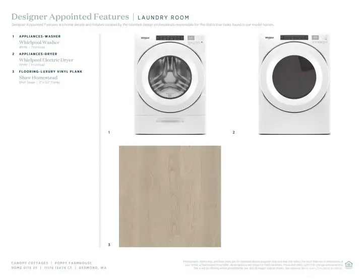 Included designer appointed features: Poppy Farmhouse Homesite #25