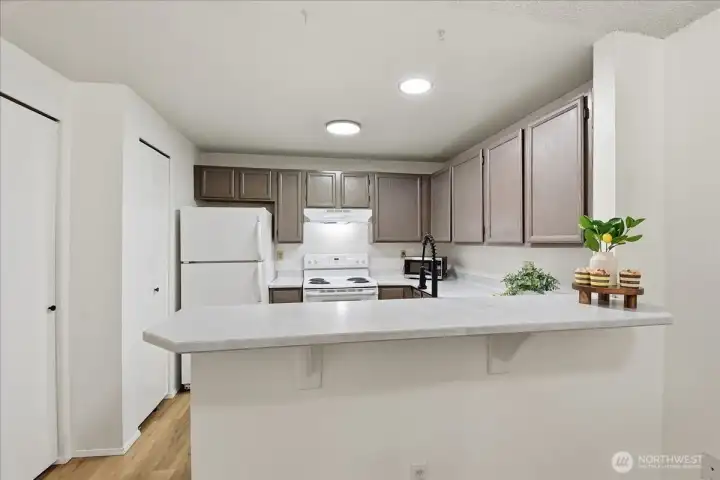 Kitchen features pantry and plenty of storage
