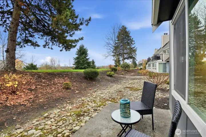 Back patio off slider