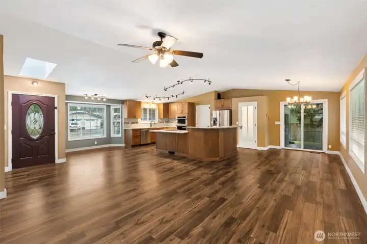 Open Concept Kitchen / Living / Dining