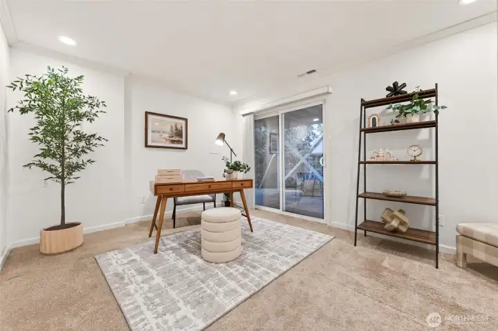 4th bedroom/office/flex space downstairs