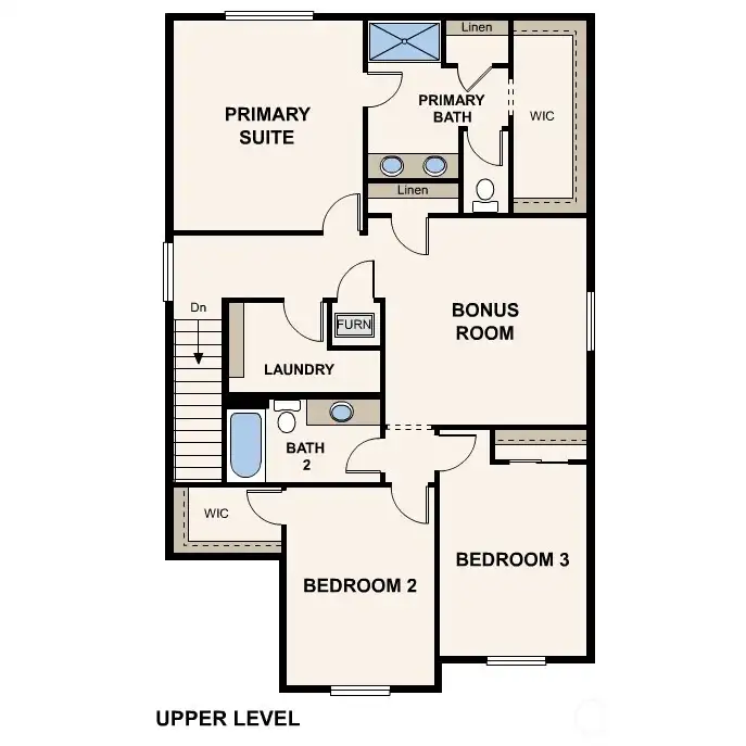 2nd Floor Rendering-Disclaimer:Marketing rendering of floor plan- may vary per location.