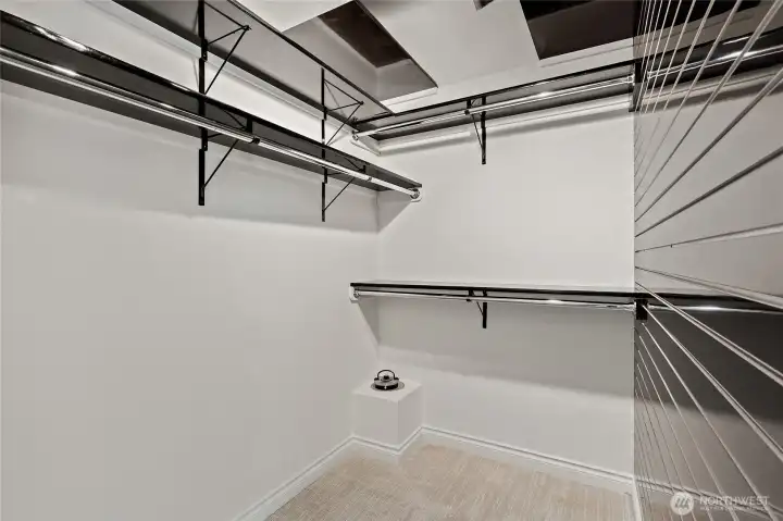 Primary oversized closet