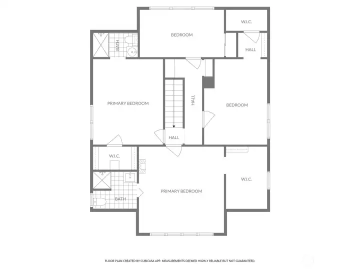 Upstairs features two primary suites and two additional bedrooms.