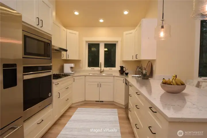 kitchen virtually staged