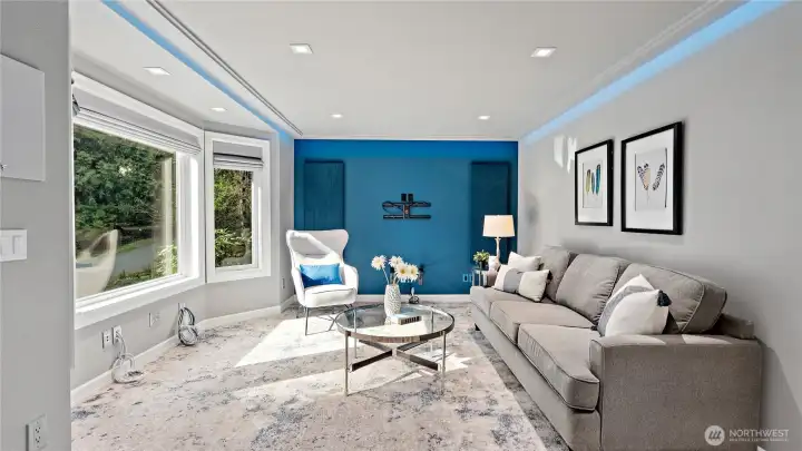 Whether this becomes your sound room, movie room, or both, it’s ready for you. With this level of soundproofing, lighting, and audio quality already in place, all that’s left is to press play.