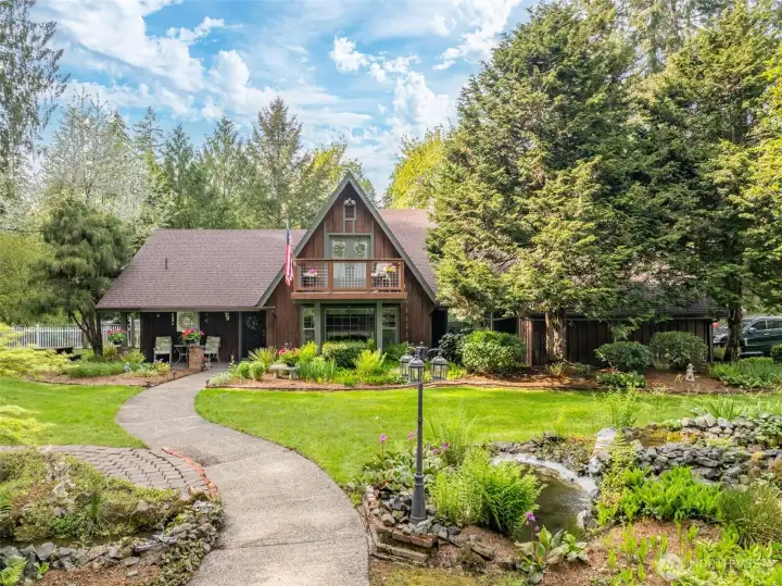 Just over 3000 sq ft of serene living.  Let's take a look inside.