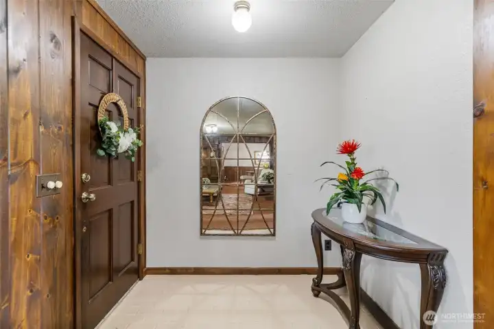 Inviting entry to welcome family and friends.