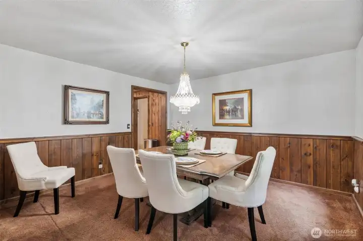 Nice sized formal dining room.  A great place to entertain, and enjoy a nice meal together.