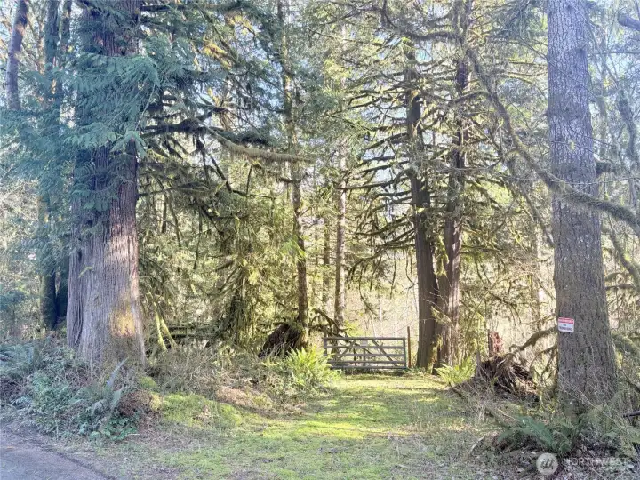 Second gated access into property.