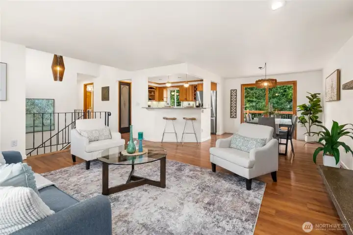 Wonderfully open main level living.
