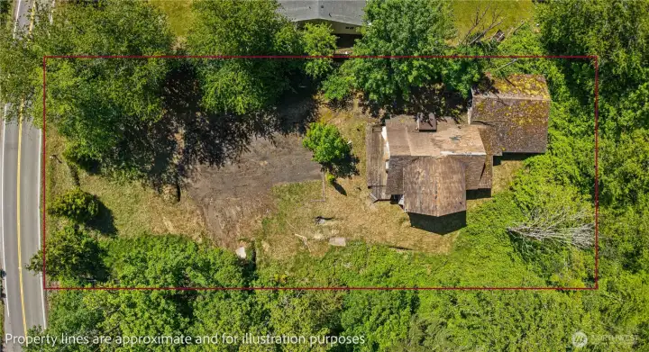 Overhead view of the Lot