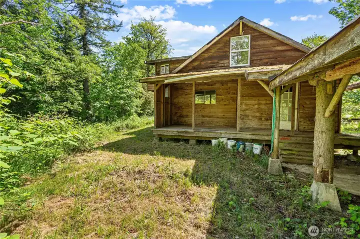 Back of the house and carport