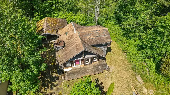 overhead view