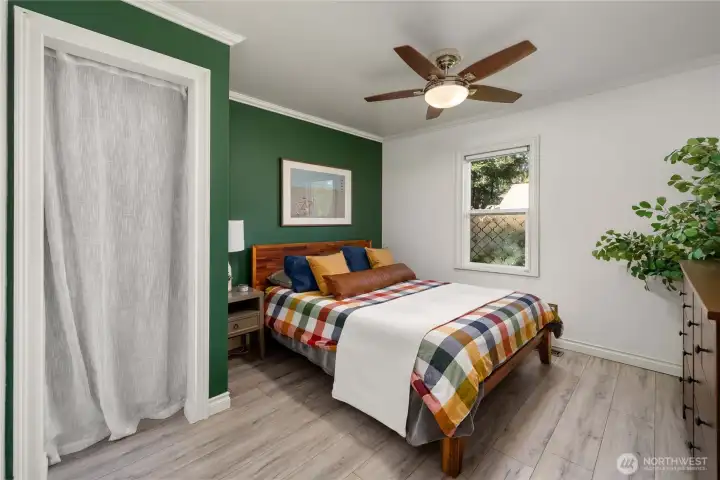 Main floor bedroom. Main floor bedroom.